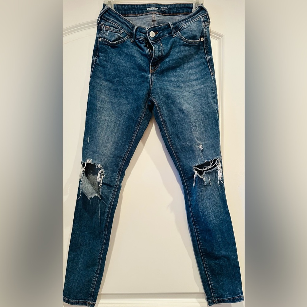 Old Navy Rockstar Mid-Rise Jeans in Blue